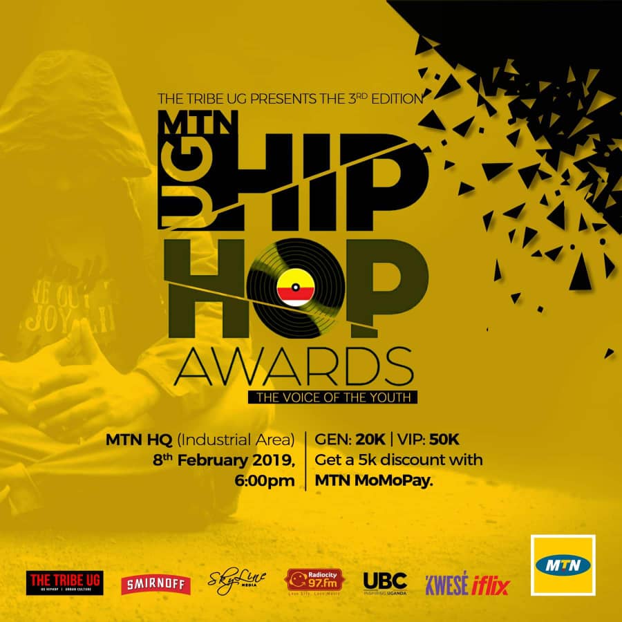 MTN UG Hip Hop Awards Nominees Full List + voting codes & how to vote